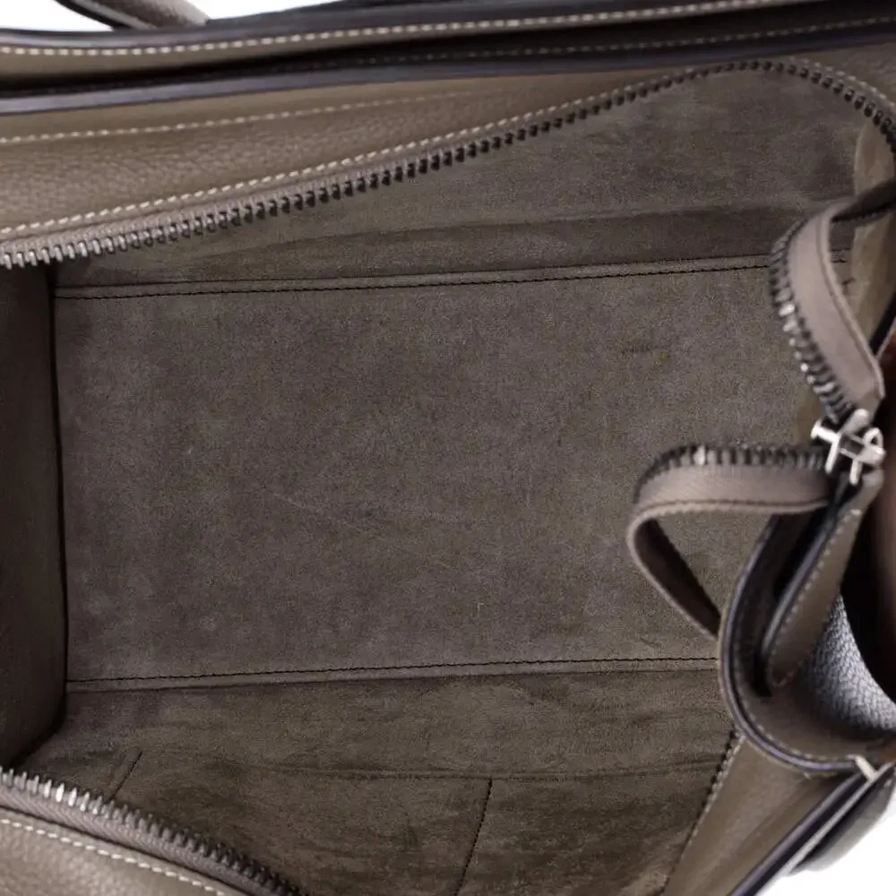 Celine Luggage Bag Grainy Leather Micro #242674C16B - Picture 5 of 7